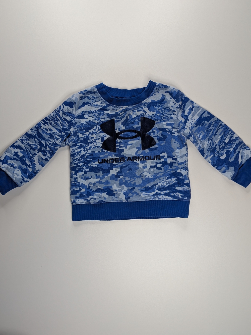 Under Armour Blue Camo Crewneck Sweatshirt